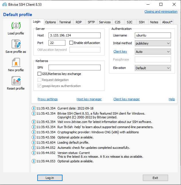 Install and Prepare Bitvise SSH Client – UW-Milwaukee Cloud Computing