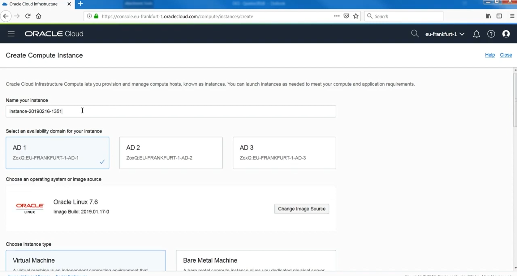 How to create a Virtual Machine in the Oracle Cloud – UW-Milwaukee ...