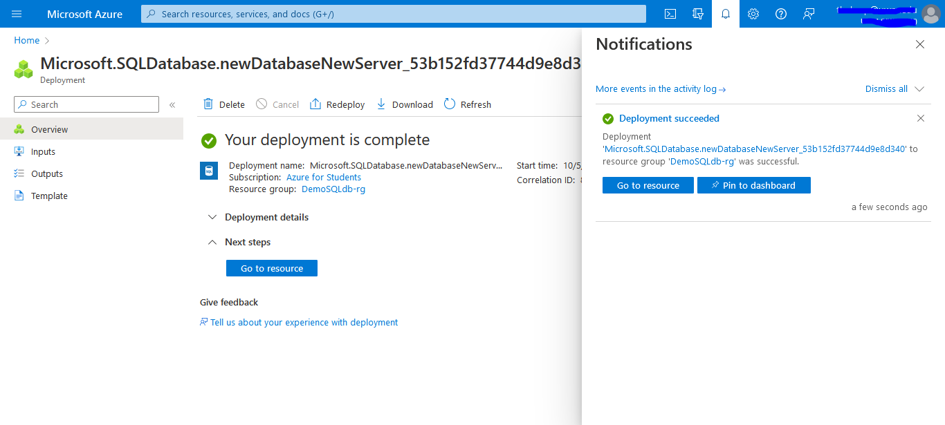 Azure SQL Database – UW-Milwaukee Cloud Computing