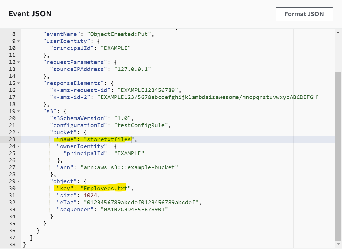 Reading data from text file in S3 and storing in DynamoDB using Lambda