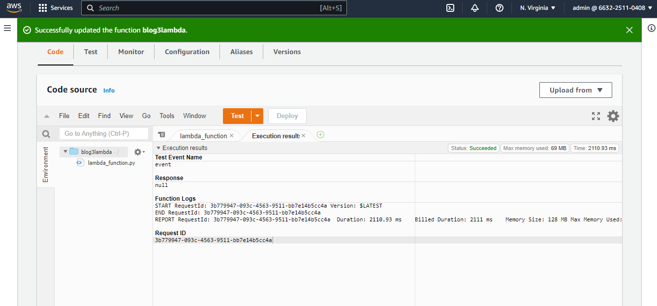 Lambda function triggered by an S3 PUT event to sort XML files in an S3